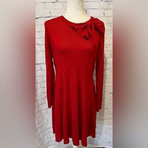 NEW! Jessica Howard Missy Red Sweater Flare Dress Size Large